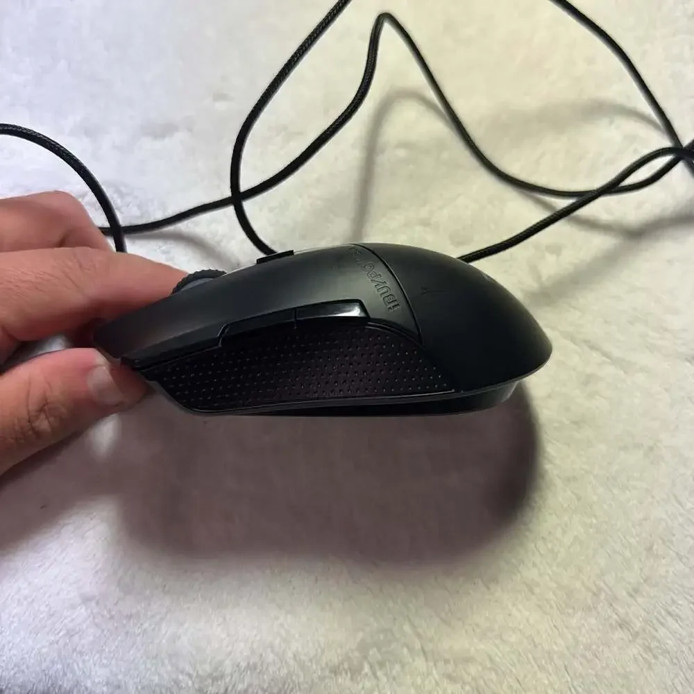 iBUYPOWER Black Wired USB Gaming Mouse with Braided Cable